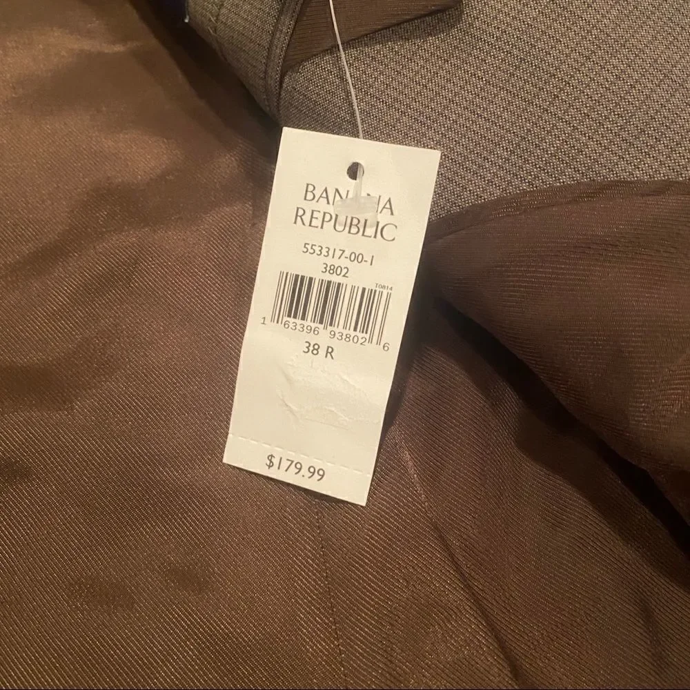 Banana Republic Wool Suit Coat Men’s Size 38
